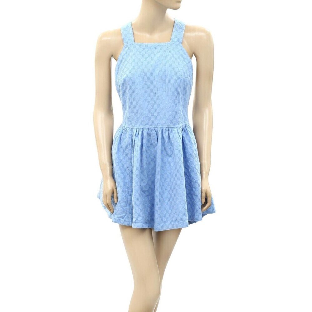 Free People Free-Est Va Va Volume Mini Dress Jacquard Criss-Cross XS NEW 264752 - Picture 4 of 7